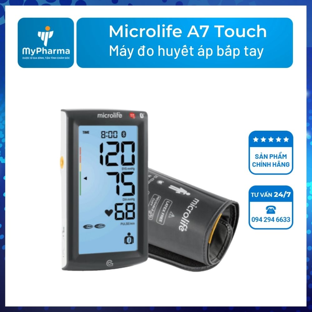 Máy đo huyết áp bắp tay Microlife A7 Touch Cảm ứng thông minh