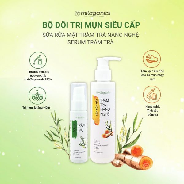 SỮA RỬA MẶT TRÀM TRÀ NANO NGHỆ 100ML