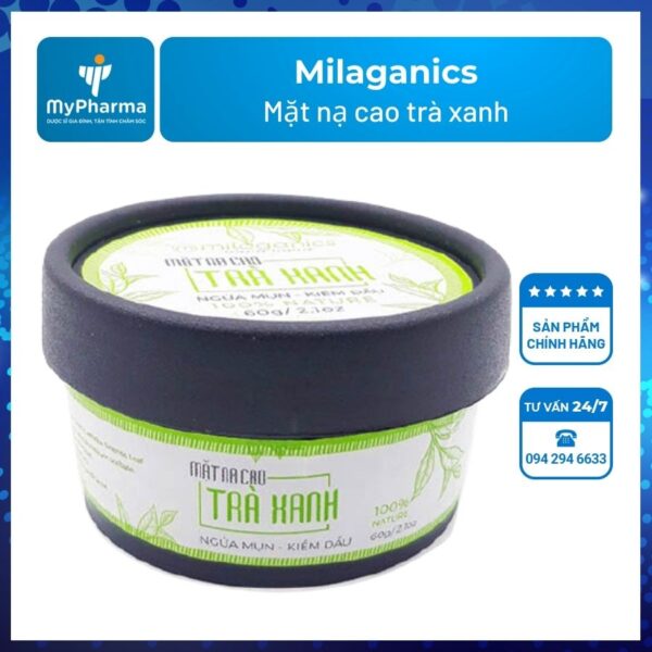 Mặt nạ cao trà xanh Milaganics