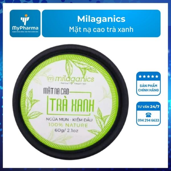 Mặt nạ cao trà xanh Milaganics