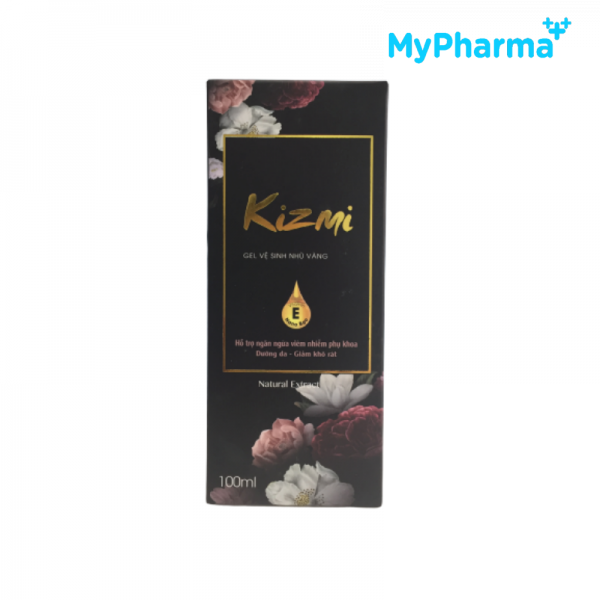 gel vệ sinh nhũ vàng kizmi