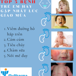 Top 5 bệnh thường gặp ở trẻ lúc giao mùa