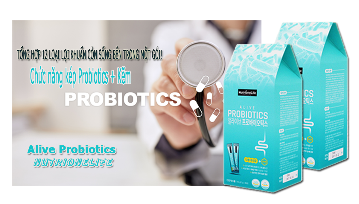 Alive Probiotics - Men Vi Sinh Duy Trì Hệ Tiêu Hóa Khỏe Mạnh