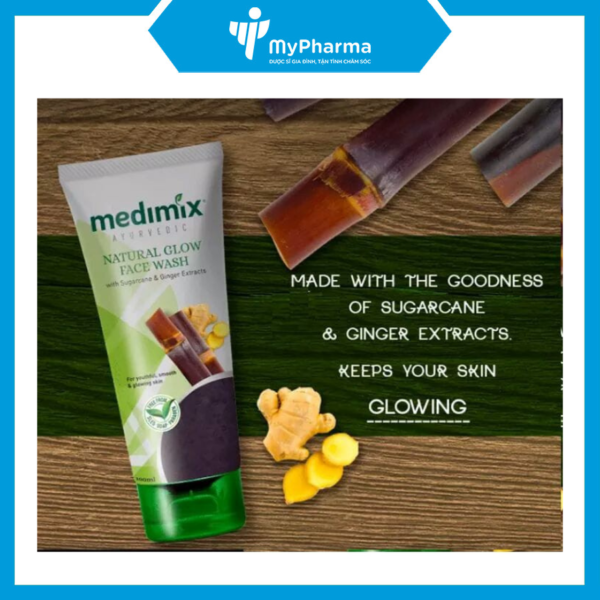 SRM Medimix Natural Glow Face Wash (With Sugarcane & Ginger Extracts)