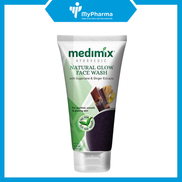 SRM Medimix Natural Glow Face Wash (With Sugarcane & Ginger Extracts)