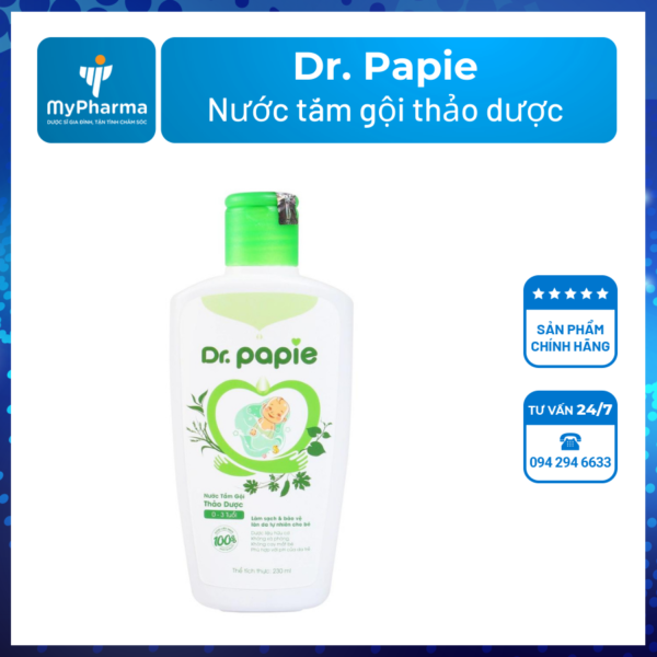 Nước tắm thảo dược Dr Papie