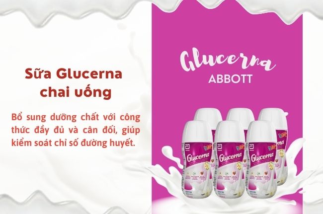 Sữa Glucerna chai uống liền tiện lợi - Ổn định đường huyết cho người tiểu đường