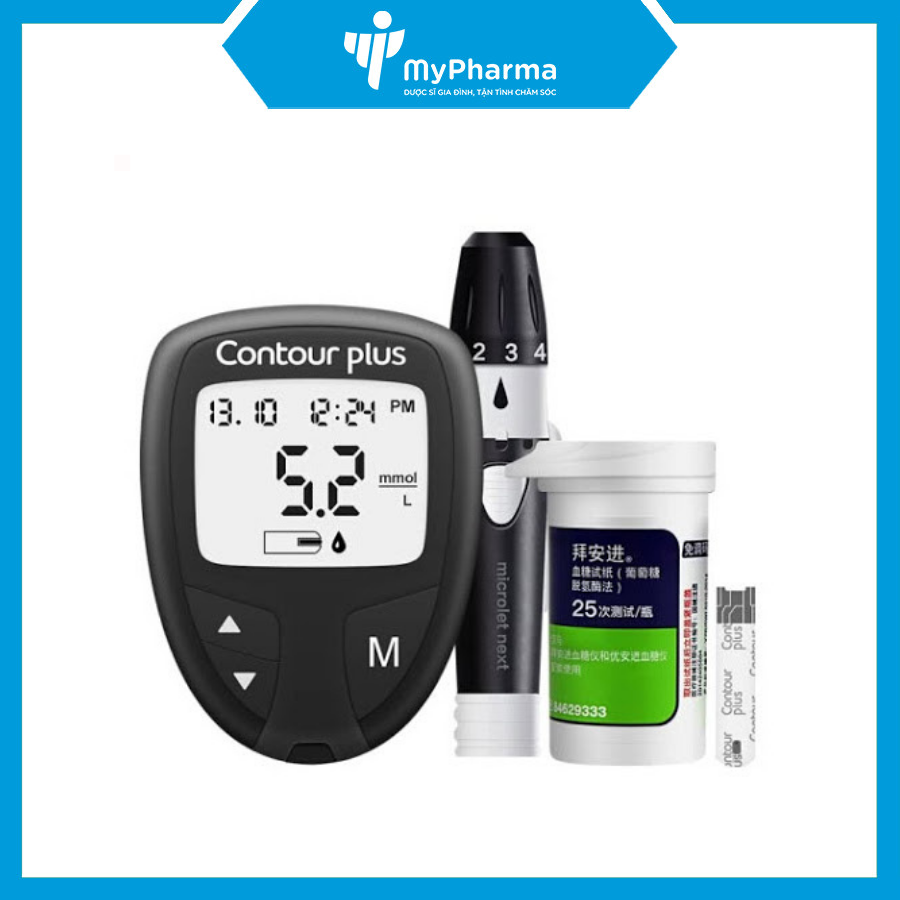 Máy đo đường huyết Bayer Contour Plus