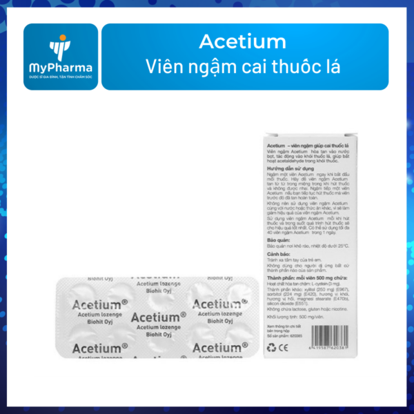 Viêm ngậm cai thuốc lá Acetium