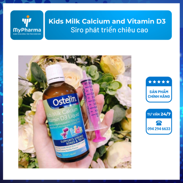 Ostelin Kids Milk Calcium and Vitamin D3 Liquid