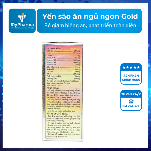 Yến sào ăn ngủ ngon Gold