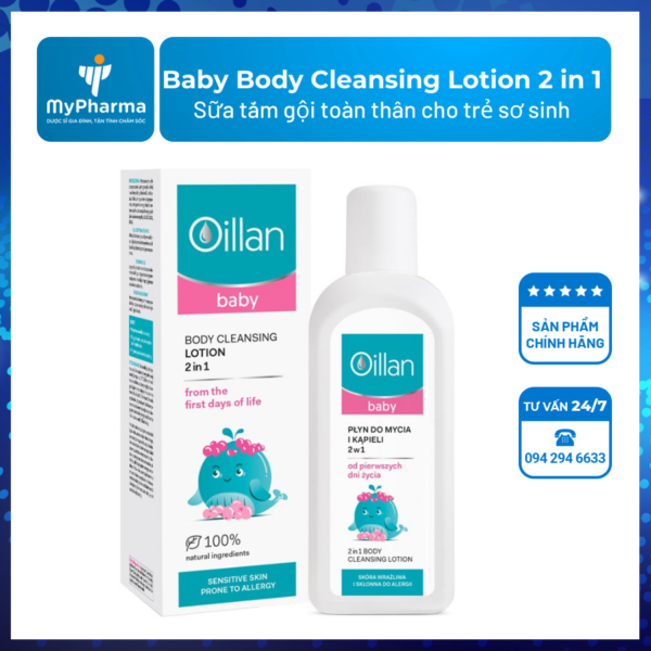 Oillan Baby Body Cleansing Lotion 2 in 1