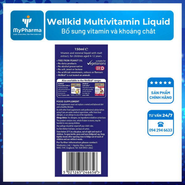 Wellkid Multivitamin Liquid