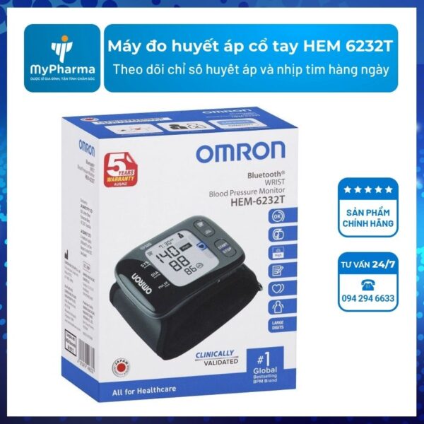 Máy đo huyết áp cổ tay HEM 6232T