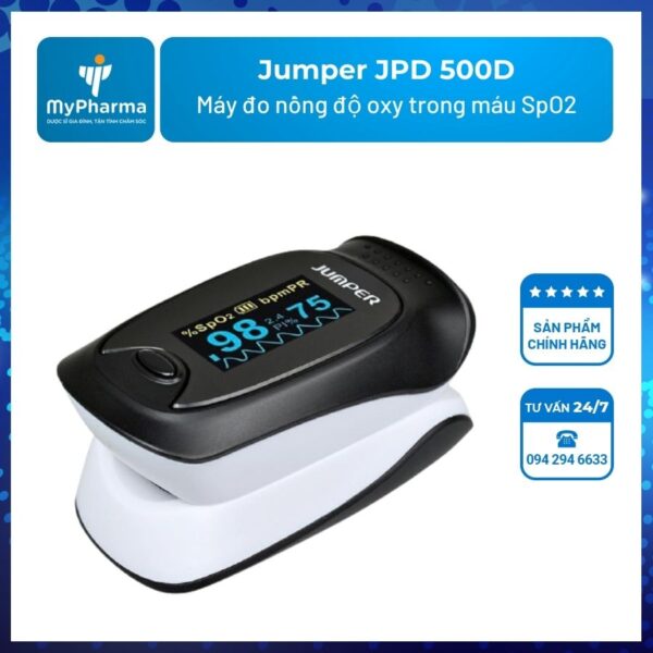 Máy đo nồng độ oxy trong máu SpO2 Jumper JPD 500D