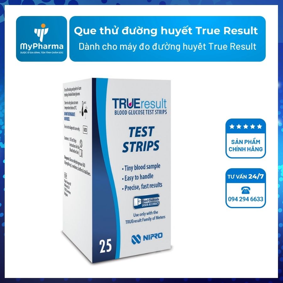 ĐÁNH GIÁ MÁY ĐO ĐƯỜNG HUYẾT TRUE RESULT TỪ NGƯỜI DÙNG VỀ ĐỘ TIN CẬY VÀ TIỆN DỤNG