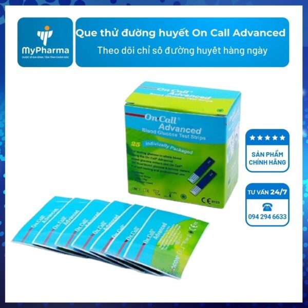 Que thử đường huyết On Call Advanced