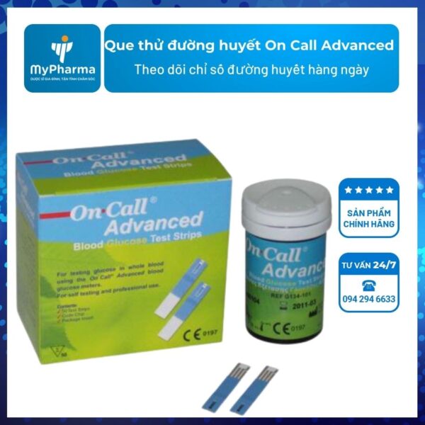 Que thử đường huyết On Call Advanced