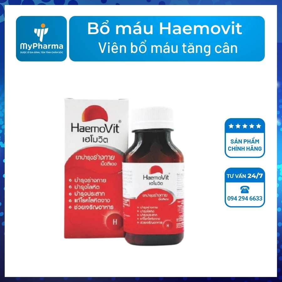Thuốc bổ máu Haemovit có thành phần chính là gì?