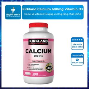 Kirkland Calcium 600mg Vitamin D3