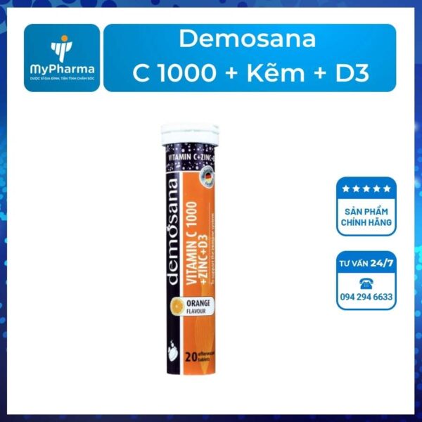 Demosana C 1000 + Kẽm + D3