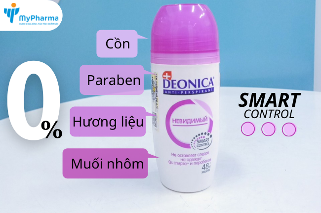 Lăn khử mùi trong suốt với thành phần an toàn