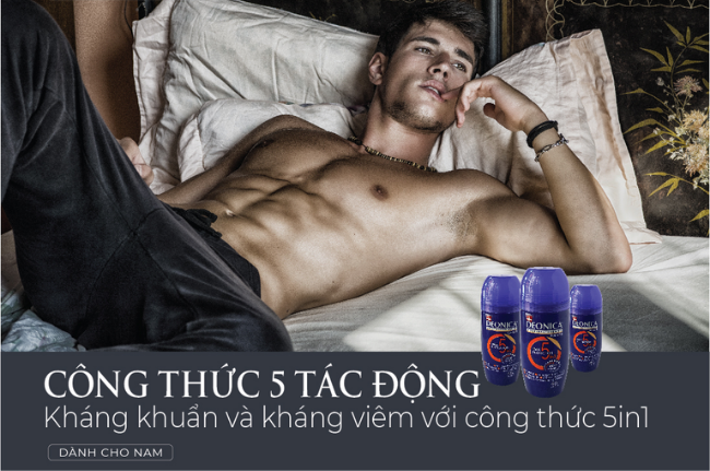 Deonica 5 tác động dùng khử mùi hôi cho nam 