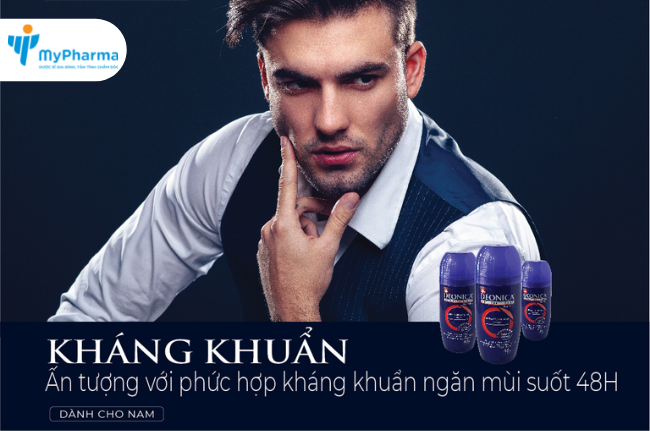 Lăn khử mùi Deonica công nghệ kháng khuẩn cho nam
