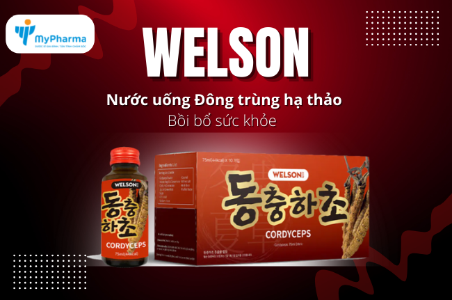 Welson Cordyceps 10 chai - Nuoc uong Dong trung ha thao 