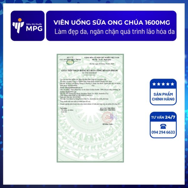 dang ky cong bo vien uong nhau thai cuu 1600mg