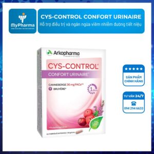 Cys-control Confort Urinaire Arkopharma - Viên uống ngừa viêm đường tiết niệu
