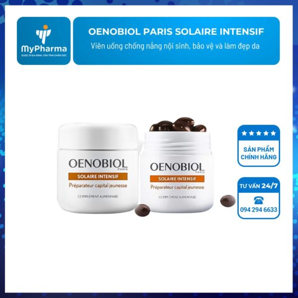 Oenobiol Paris Solaire Intensif - Viên uống chống nắng nội sinh