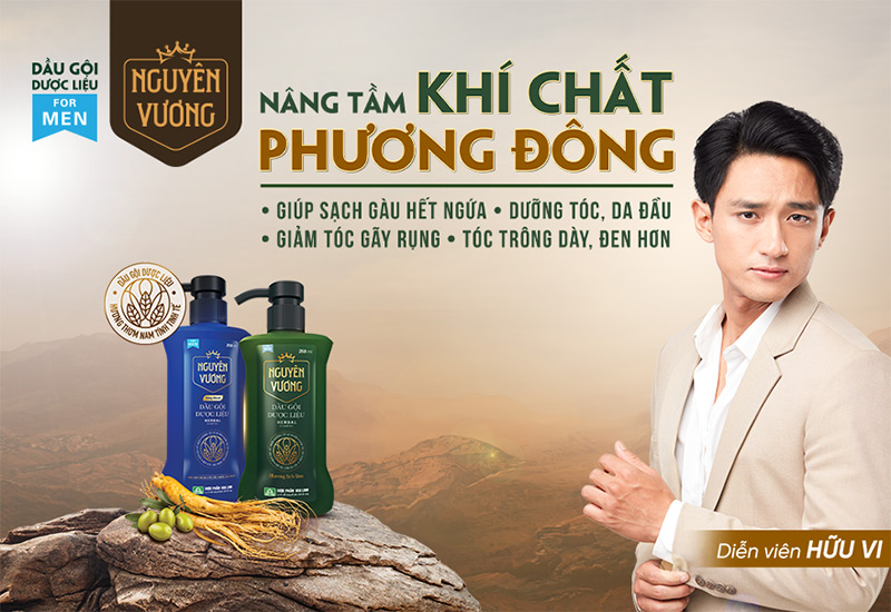 Dầu gội dược liệu Nguyên Vương giúp sạch đầu sảng khoái