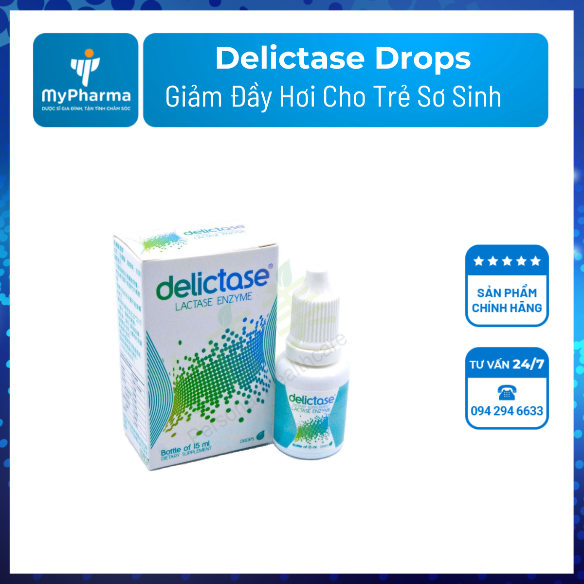 Delictase Drops - Giảm Đầy Hơi Cho Trẻ Sơ Sinh - MyPharma